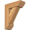 Ekena Millwork Traditional Slat Rough Sawn Bracket w/ Offset Brace, Western Red Cedar, 6"W x 16"D x 20"H BKT0604X16X20TRA06RWR - alternate 1